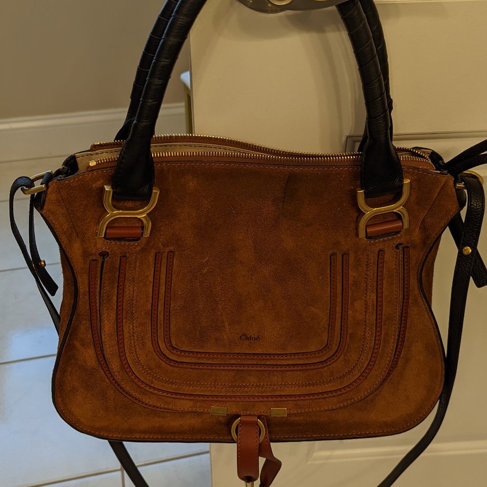 Chloe Marcie Satchel (Suede)
